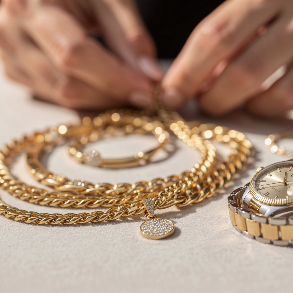 The Vault Jeweler's collection of premium gold chains and fine jewelry in San Diego